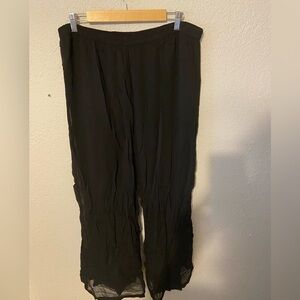 7th Avenue XL lined Black 100% Rayon Dress Pants